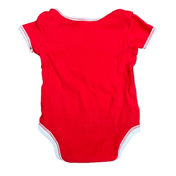 3-Piece SIUE Baby Bundle: 1 Red Fleece Pajamas & 2 Onesies, Size 6-9 Months - Picture 8 of 8